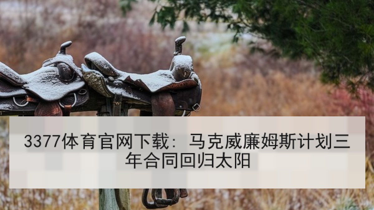 3377体育官网下载: 马克威廉姆斯计划三年合同回归太阳 3377体育官网下载: 马克威廉姆斯计划三年合同回归太阳